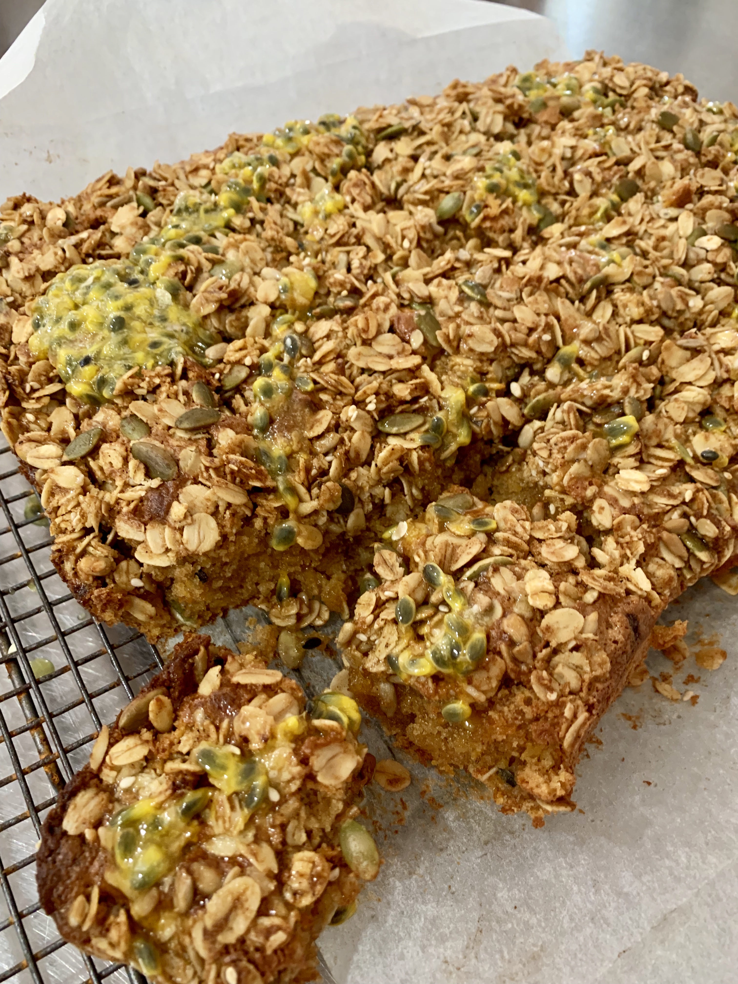 Passionate Carrot, Apple Crumble Slice